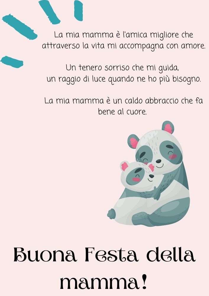 poesia per la festa della mamma scuola infanzia da stampare