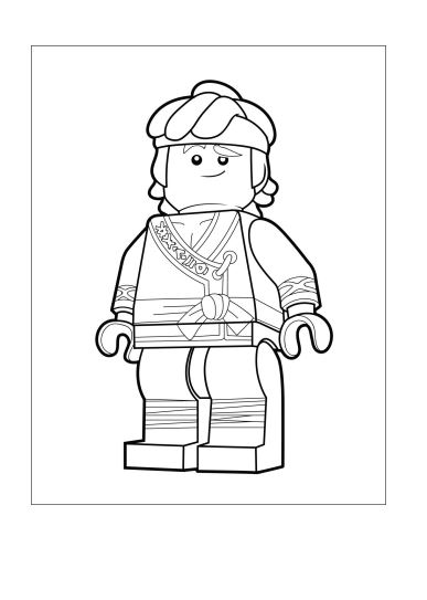 Lloyd disegno da colorare LEGO Ninjago personaggio PDF 