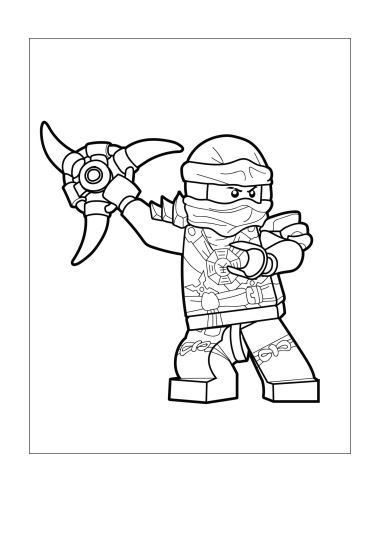 Jay disegno da colorare LEGO Ninjago personaggio PDF 