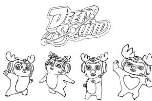 Deer Squad da Colorare: Disegni da Stampare Gratis PDF - GBR