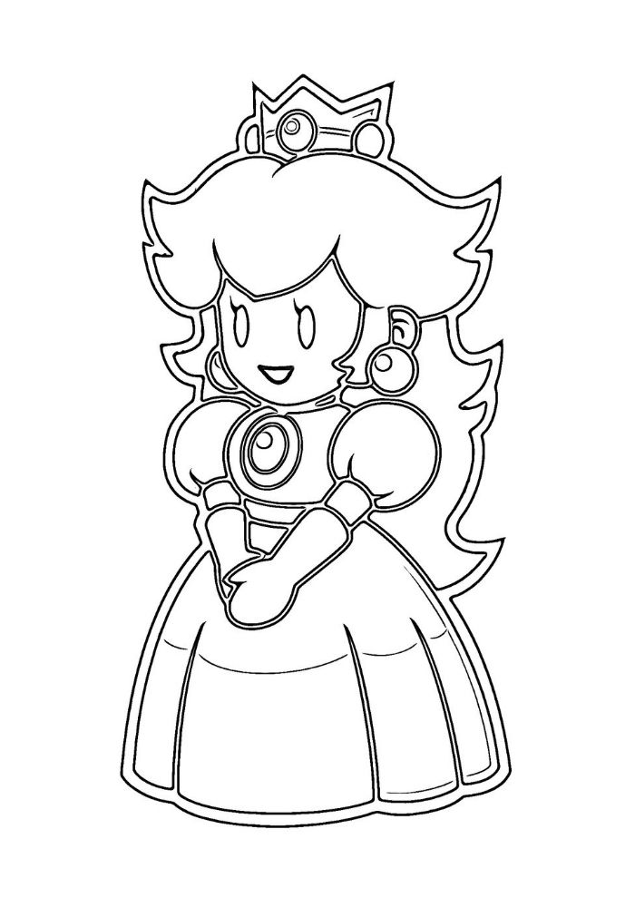 Disegno di Peach da colorare e stampare