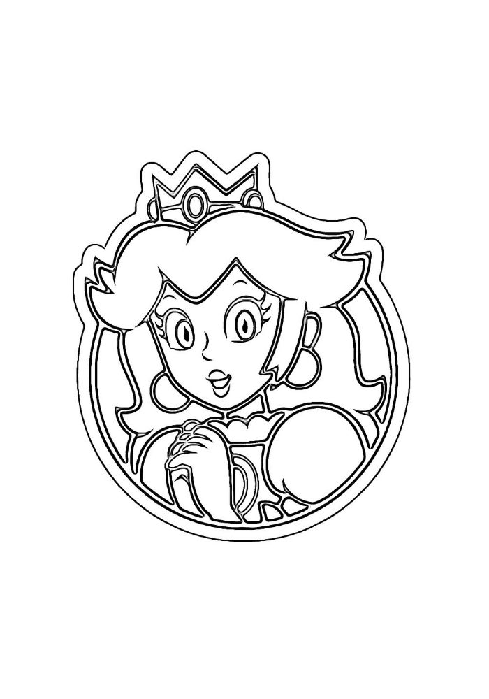 Peach disegni da colorare e stampare