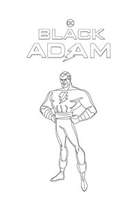 black adam disegni da colorare gratis