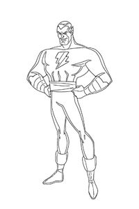 disegni black adam da colorare pdf