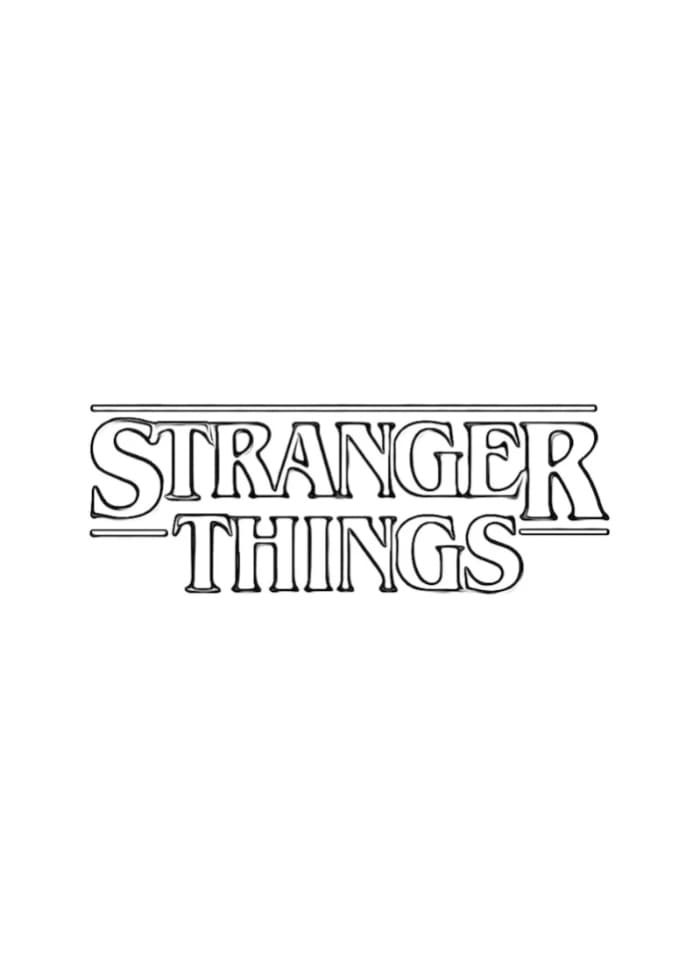 disegni stranger things da colorare logo ufficiale