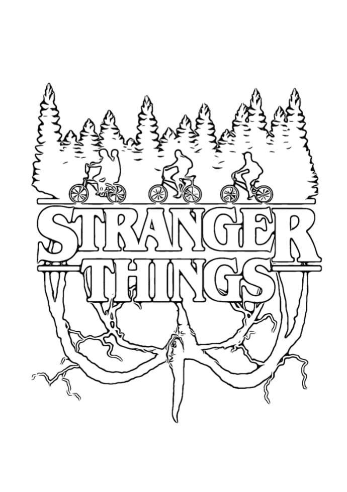 stranger things da colorare mind flyer