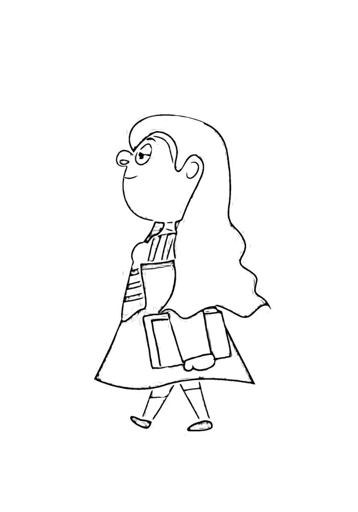 disegno hermione harry potter da colorare