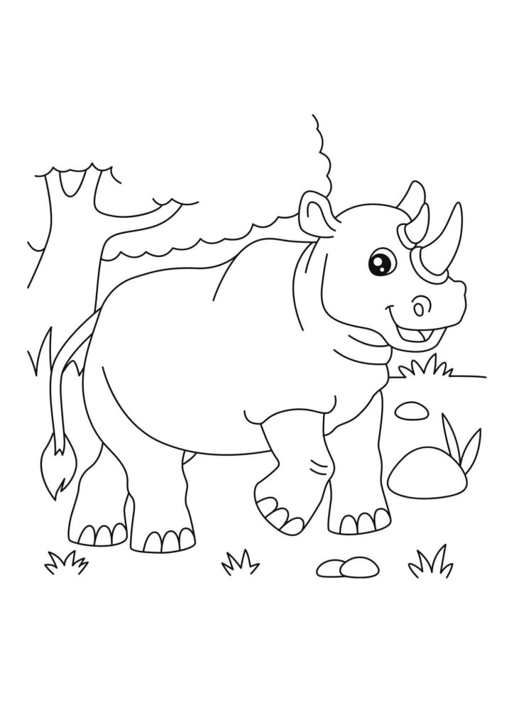 Rinoceronte disegni elementari