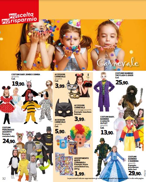 Volantino Ipercoop Carnevale 2024: Costumi per Bambini - GBR
