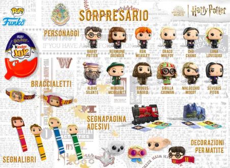 kinder joy funko tutte le sorprese harry potter