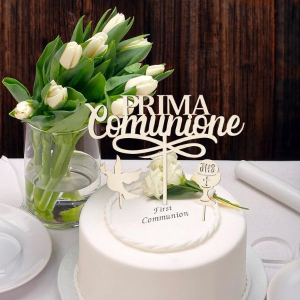 Decorazioni Ostia e Topper per Torta Prima Comunione - GBR