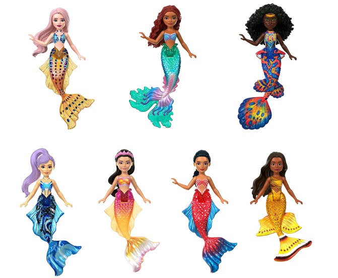 la sirenetta disney giochi set bambole sorelle ariel minidoll