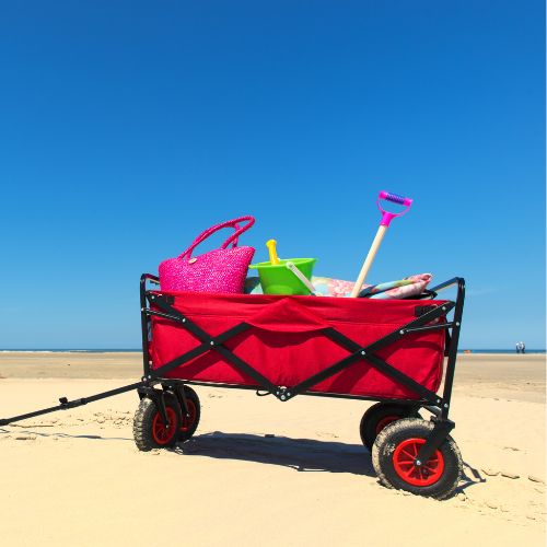 Acquista Carrello pieghevole multiuso Carrello da campeggio di grande  capacità Carrello portatile per giardinaggio in spiaggia